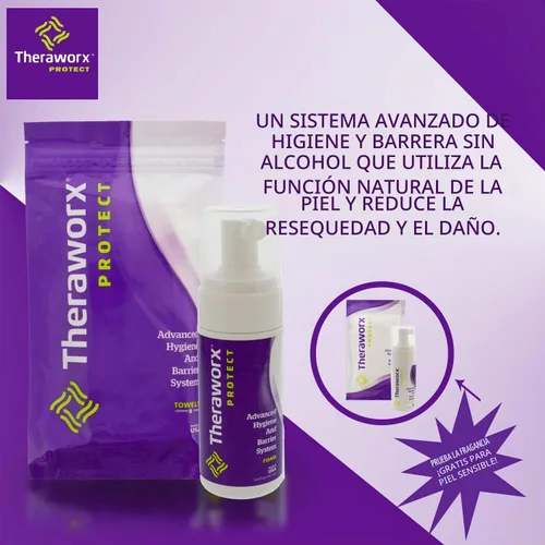 Vista 5 de THERAWORX PROTECT Espuma avanzada para sistema de higiene y barrera (3.4 onzas líquidas (paquete de 1))