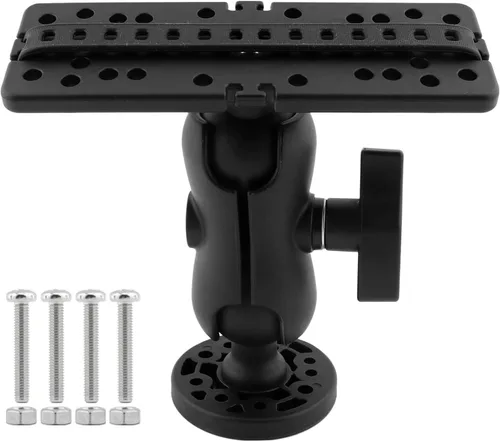 Vista 9 de CALIDAKA Base de montaje para buscador de pescado, rotación de 360 grados, soporte electrónico marino universal para barco