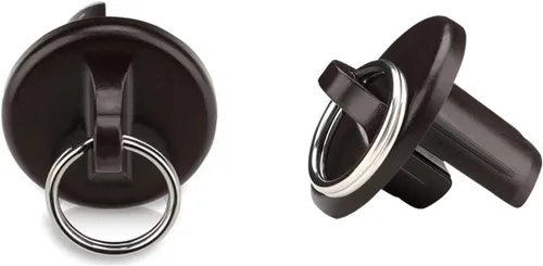 Vista 7 de Tapa de extremo con anillo, resistente a la intemperie, para persianas enrollables Coolaroo, para exteriores, persianas enrollables (negro, 1 par)