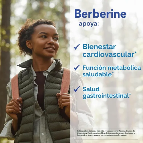 Vista 4 de Patient One Berberine 500 mg Soporte Metabólico y cardíaco 60 Cápsulas