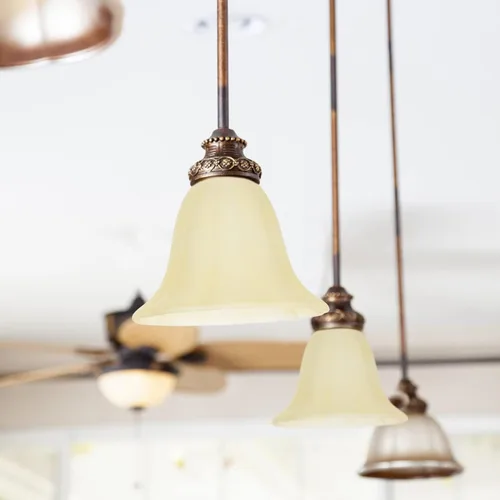 Vista 5 de OSALADI Pantalla de luz de vidrio Pantalla de lámpara de pie en forma de flor Pantalla de lámpara de repuesto para lámpara de mesa Lámpara de pie