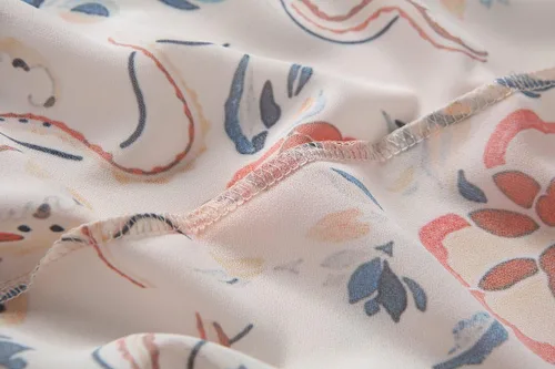 Vista 7 de olrain - Cárdigan tipo kimono suelto informal con manga 34 de gasa transparente con estampado floral para mujer