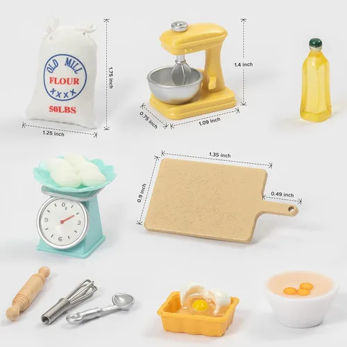 Vista 2 de Accesorios y muebles para casa de muñecas, cosas en miniatura