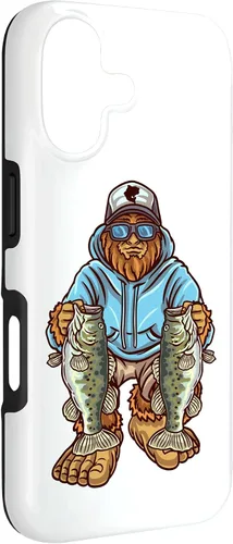 Vista 3 de Funda para iPhone 17, diseño de pescador de pie grande