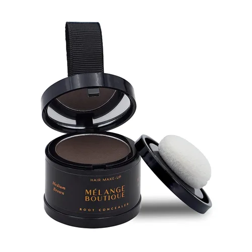 Vista 5 de Fórmula instantánea de línea capilar (negro) para retoque de raíces para cabello gris, adelgazamiento y corrector de puntos calvos