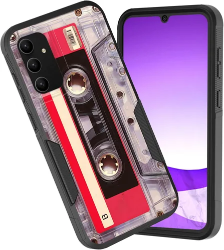 Vista 102 de Funda para Galaxy A15 5G, doble capa híbrida resistente a prueba de golpes, policarbonato duro, silicona suave, TPU, funda protectora para Samsung