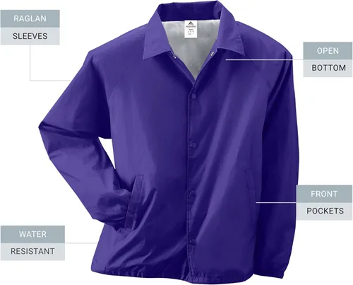 Vista 38 de Augusta Sportswear Chaqueta de entrenador de nailon para hombre/forrada