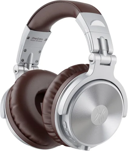 Vista 10 de OneOdio - Auriculares Bluetooth de diadema, 110 horas de sonido estéreo inalámbrico/con cable, auriculares plegables con graves profundos