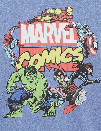 Vista 2 de Marvel Camiseta Classiclogo Avengers para niños