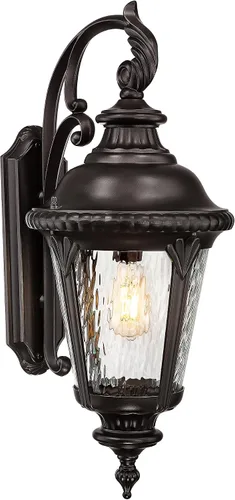 Vista 20 de Emliviar XE265B-M BK-SW - Lámpara de pared clásica negra de 24.4 pulgadas, color negro, para pasillo, base E26 de 60 W máximo, XE265B-M BK-SW