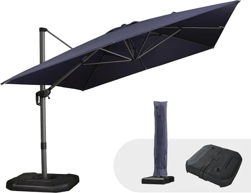 Vista 364 de PURPLE LEAF Paraguas al aire libre con base 8' x 8' protección solar verde Manzana Verde (Apple Green)