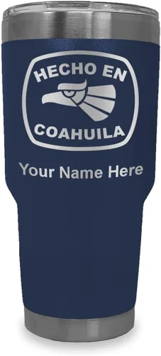 Vista 30 de LaserGram Vaso aislado al vacío de 20 onzas, hecho en coahuila, grabado personalizado incluido (negro) Engraved Gift, Vacuum Insulated Stainless
