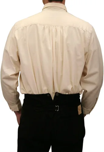Vista 4 de Historical Emporium Edwardian - Camisa de vestir con cuello redondo para hombre