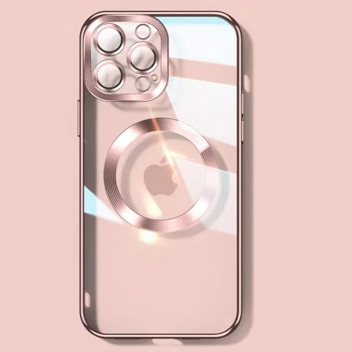 Vista 12 de Funda magnética transparente para iPhone 14 Pro con protector de lente de cámara, funda de protección completa compatible con MagSafe elegante funda