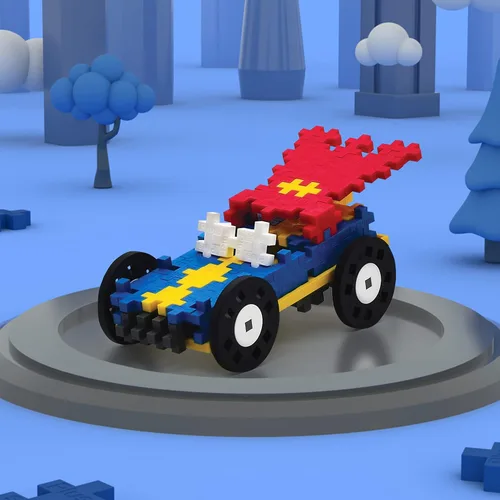 Vista 4 de PLUS PLUS - Tubo de coches de color - Hero - 200 piezas, tallo de construcción de construcción/juguete de vapor, mini bloques de rompecabezas Héroe