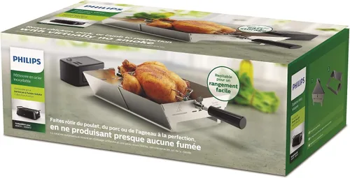 Vista 7 de Philips Kitchen Appliances Philips HD6971/00 - Accesorio para asador de parrilla sin humo, acero inoxidable
