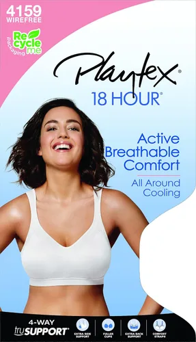 Vista 9 de Playtex - Brasier de cobertura completa para un estilo de vida completamente activo de 18 horas al día, para mujer, #4159