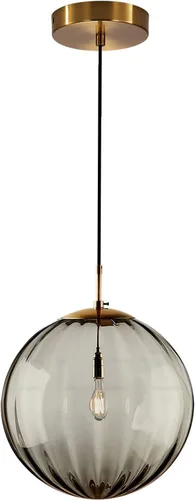 Vista 13 de KCO Iluminación Moderna de Mediados de Siglo Lámpara Colgante de Globo de 3 Luces Lámpara Colgante de Latón Dorado Lámpara Colgante de Luz Múltiple