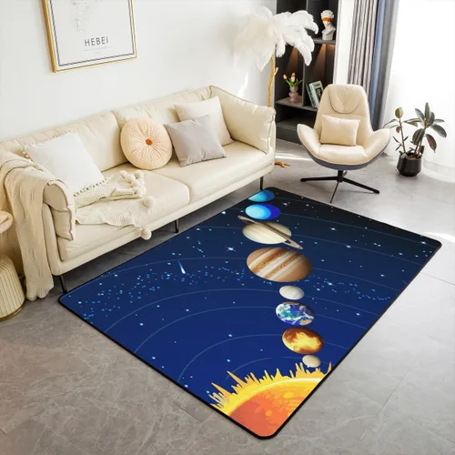 Vista 21 de Erosebridal Alfombras Deportivas de Área para Niños 1.49 m x 1 m, Alfombra Antideslizante de Béisbol, Fútbol, Baloncesto, Alfombra Deportiva