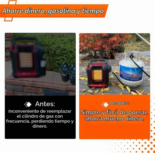Vista 4 de GASPOWOR Manguera de propano, manguera adaptadora de propano de 5 pies, adaptador de tanque de propano de 1 libra a 20 libras, manguera convertidora