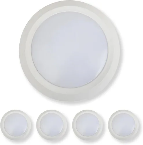 Vista 7 de Vivio Lighting Paquete de 2 luces LED de disco de 5/6 pulgadas, superficie regulable, montaje empotrado, luz de techo para cocina, sala de estar