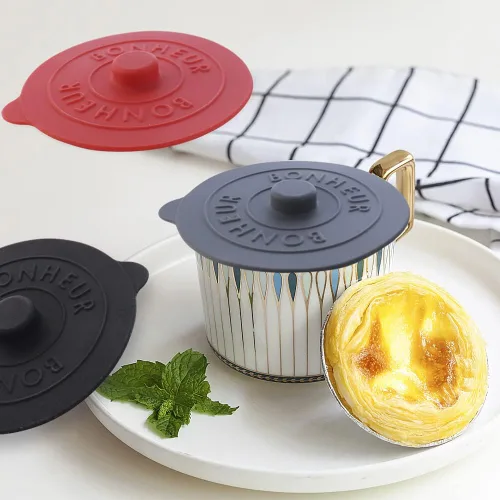 Vista 4 de JOGILBOY Taza universal de silicona de grado alimenticio, 3 unidades, tapa hermética, tapa hermética, bebidas calientes y frías, tapa antipolvo, a