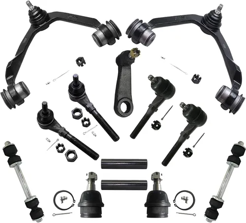 Vista 48 de Detroit Axle – 12 brazos de control superiores e inferiores delanteros con rótulas, barras de unión exteriores e interiores con topes, barras