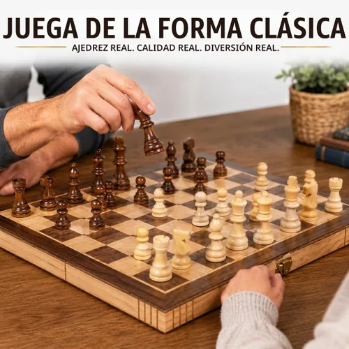 Vista 5 de Juego de ajedrez de madera plegable con cierre de imán de Kangaroo's Folding Premium Wooden Chess Set, Folding Luxury Chess Set, Travel Chess Sets