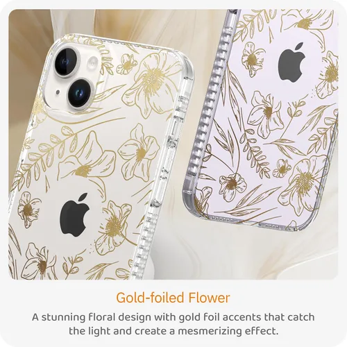 Vista 2 de LONLI Hue Funda para iPhone 14 – [Protector de golpes de 360° que absorbe los impactos] – [Funda de teléfono bonita y única para niñas y mujeres]