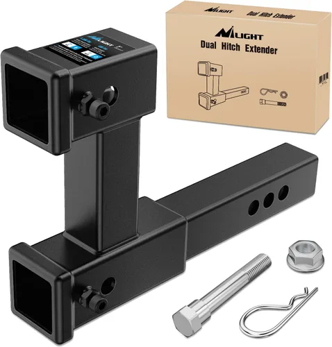 Vista 26 de Nilight Adaptador extensor de receptor de enganche de remolque, reductor de adaptador de enganche de 1-1/4 a 2 pulgadas, convertidor de manguito