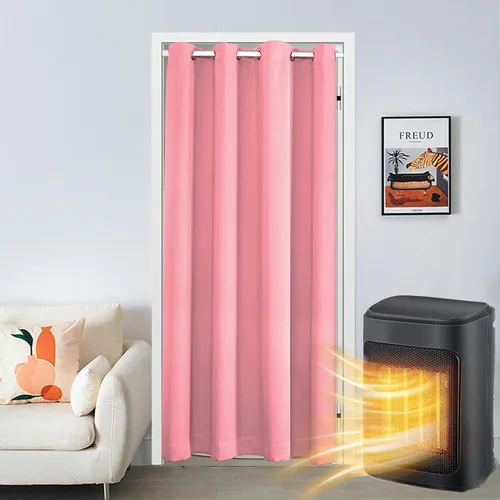 Vista 26 de SK Studio Cortinas opacas para armario, cortinas opacas con aislamiento térmico y ojales, cortinas de puerta para divisor de habitación, pasillo