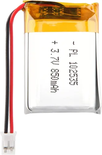 Vista 8 de Batería de 3.7V 200mAh 502025 Li-ion Li-Po recargable de iones de litio con conector de paso de 2P PH 0.079 in