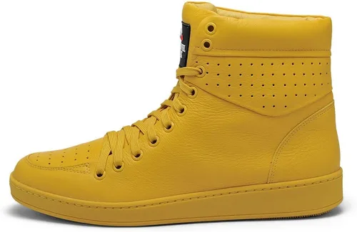Vista 2 de Unisex 900 Napa Cuero Punta Redonda Cordones Arriba Tops Alto