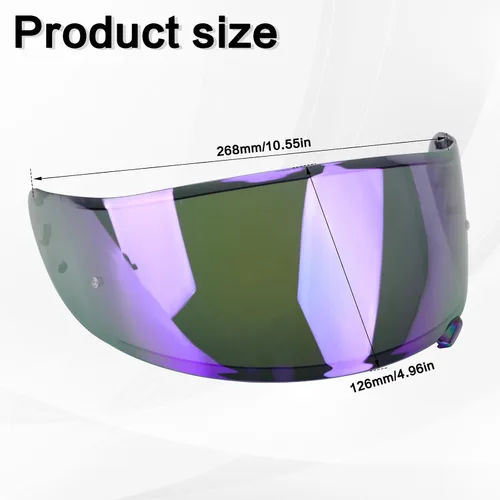 Vista 6 de Visera de casco de motocicleta para RF-1200 de repuesto, visera tintada para casco de motocicleta compatible con RF-1200 CWR-1 X14 Z7 X-Spirit