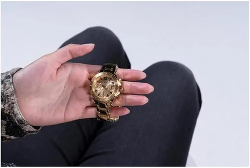 Vista 8 de GUESS US Womens Gold-Tone Multifunction Watch