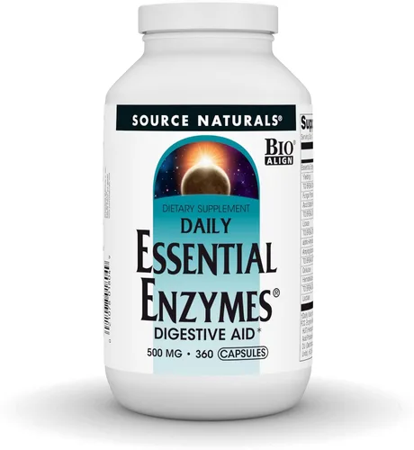 Vista 7 de Source Naturals Essential Enzymes - Suplemento de enzimas múltiples bio-alineadas de 500 mg, defensa herbaria para digestión, gases, estreñimiento