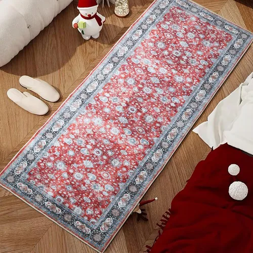 Vista 10 de Rugcomf Alfombra de Entrada de 2'x3' - Patrón Paisley, Tapete para Puerta de Entrada Interior, Floral Vintage, Lavable a Máquina, Alfombra