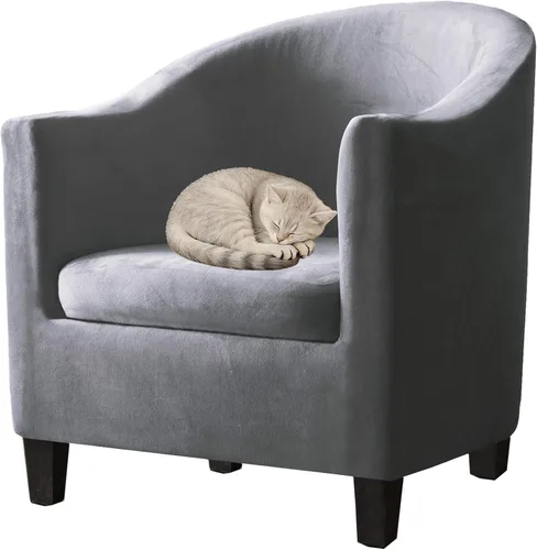 Vista 17 de Fundas de terciopelo para sillones, fundas de elastano para sillones, fundas elásticas para sillas de bañera, fundas protectoras para muebles, funda