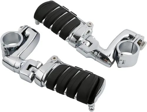 Vista 33 de TCT-MOTORPARTS Soportes de clavijas de pie de barra de carretera negro para Harley Touring 22/25/32/1.378 in