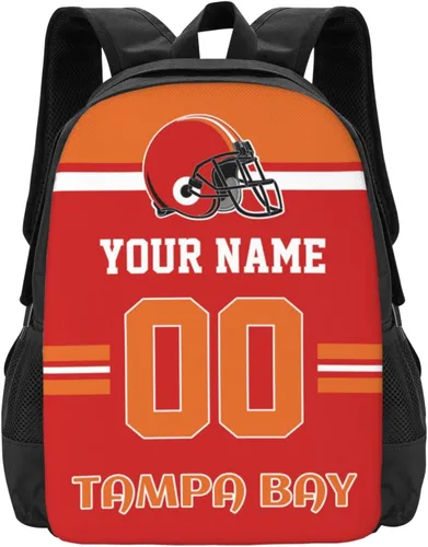 Vista 21 de Mochila de estilo de fútbol personalizado Mochila personalizada con nombre y número Mochilas personalizadas de alta capacidad bolsa regalos, Arizona