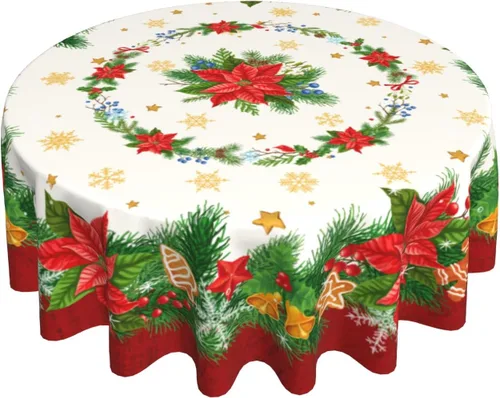 Vista 35 de Giwawa Mantel de Mesa Redondo con Bandera de EE. UU., Mantel Americano con Estrellas, Mariposas, Círculo, 152 cm. Mantel del 4 de julio, Día