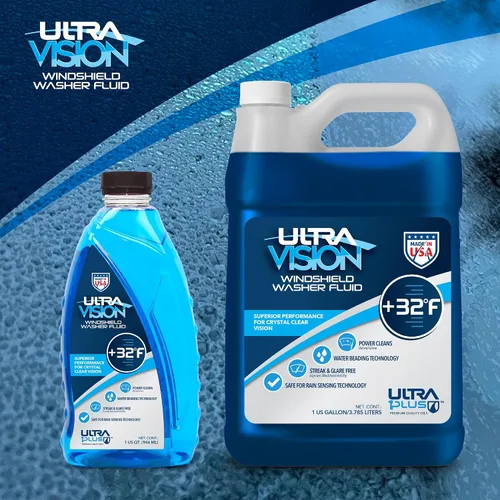 Vista 6 de UltraVision Líquido Limpiaparabrisas - Fórmula avanzada para líquido limpiaparabrisas de automóvil, visión cristalina en condiciones meteorológicas
