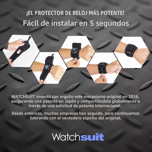 Vista 6 de Protector de reloj inteligente WATCHSUIT. Funda de reloj inteligente para Apple Watch, Huawei, Xiaomi, Garmin, Google Pixel, Amazfit, Galaxy, Fitbit