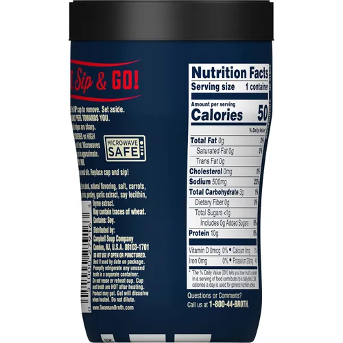 Vista 7 de Caldo de hueso de res para beber Swanson S, taza microondas de 10.75 oz