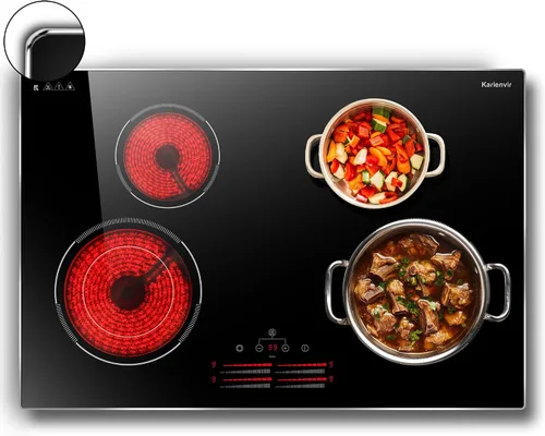 Vista 12 de Placa de cocina eléctrica de 2 quemadores, enchufe de estufa eléctrica de 110 V, placa de cocina eléctrica de 2000 W con controles de perilla