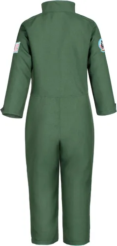 Vista 7 de Bosvin - Disfraz de piloto de combate para niños, traje de vuelo