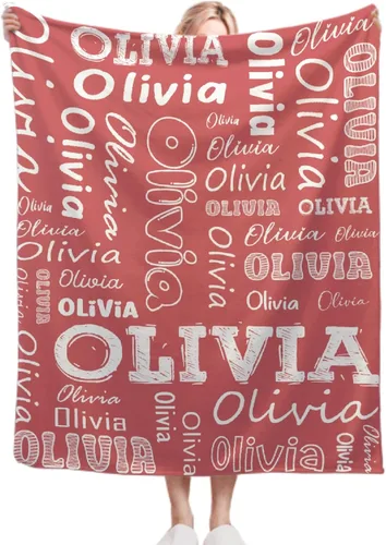Vista 14 de Manta personalizada con nombre de mariposa, regalos personalizados para adultos, manta personalizada para hombres y mujeres, manta de franela