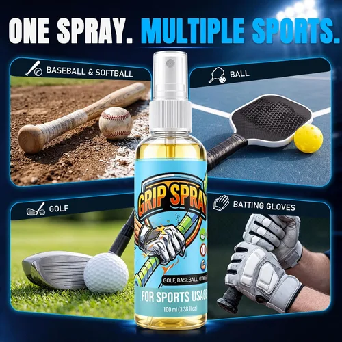 Vista 6 de Loopeer Spray de agarre de béisbol, potenciador de colofonia con mango