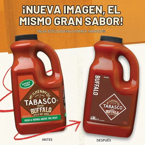 Vista 3 de Salsa de pimiento Tabasco, 64 onzas, 1/2 galón