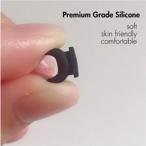 Vista 4 de 3 pares de almohadillas para la nariz para lentes de sol, 3 pares de repuesto de silicona suave con forma rectangular de grado premium